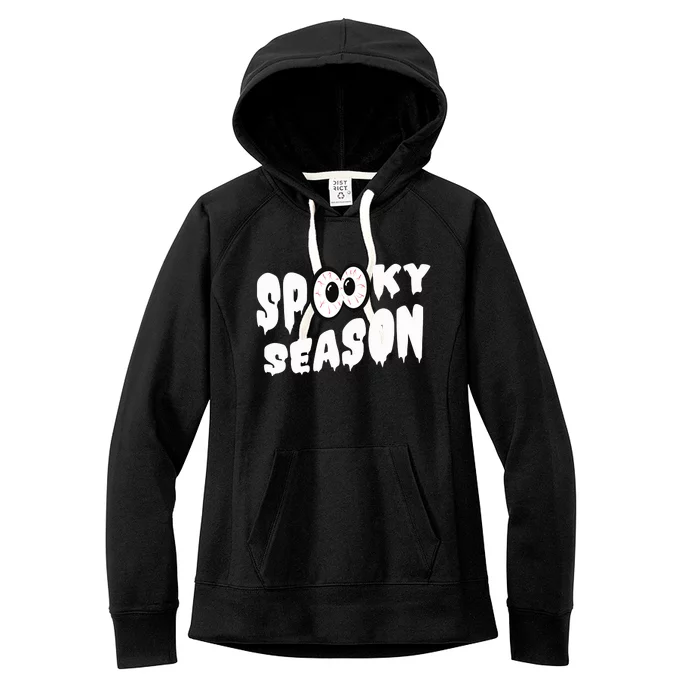 Spooky Season Crazy Eyes Halloween Women's Fleece Hoodie