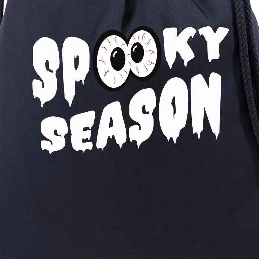 Spooky Season Crazy Eyes Halloween Drawstring Bag