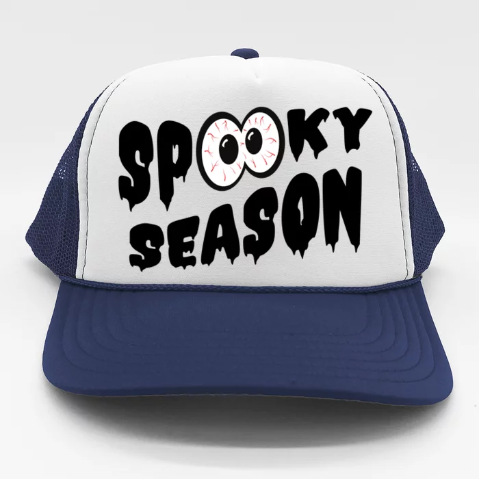 Spooky Season Crazy Eyes Halloween Trucker Hat