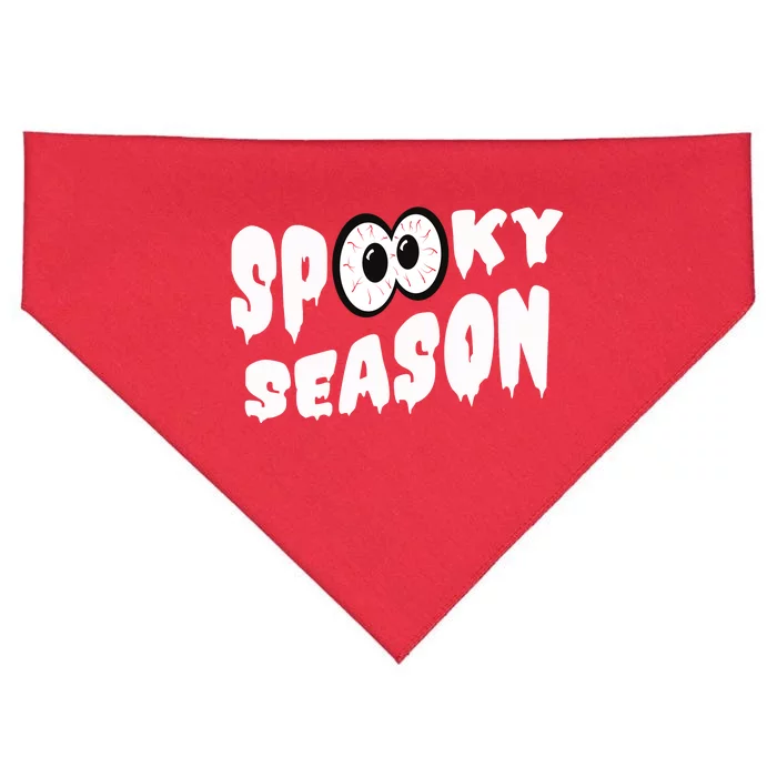 Spooky Season Crazy Eyes Halloween USA-Made Doggie Bandana