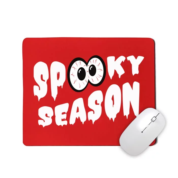 Spooky Season Crazy Eyes Halloween Mousepad