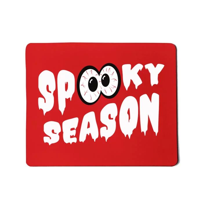 Spooky Season Crazy Eyes Halloween Mousepad