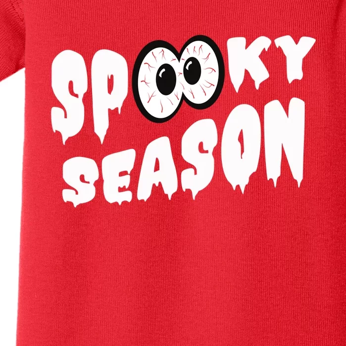 Spooky Season Crazy Eyes Halloween Baby Bodysuit