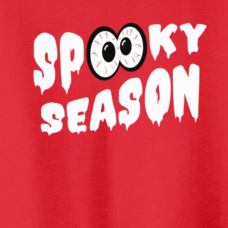 Spooky Season Crazy Eyes Halloween Toddler T-Shirt