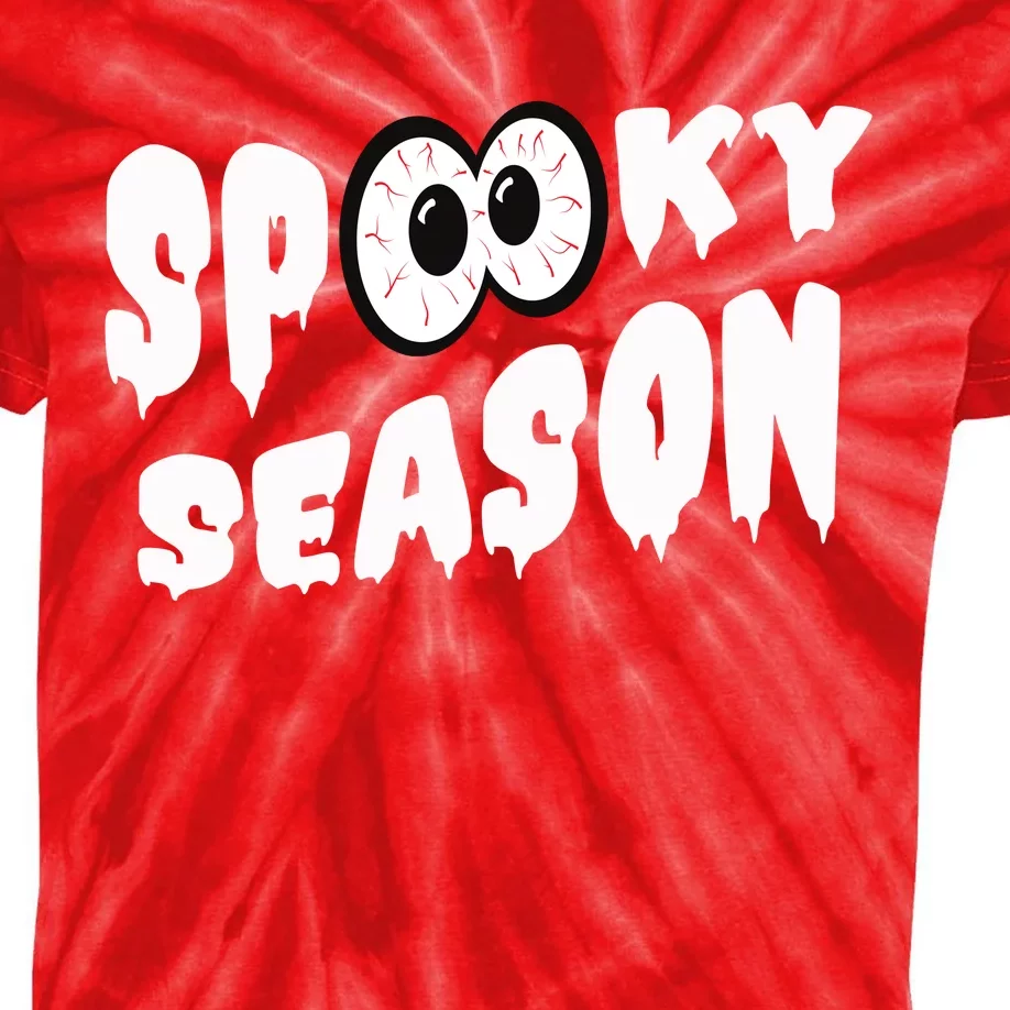 Spooky Season Crazy Eyes Halloween Kids Tie-Dye T-Shirt