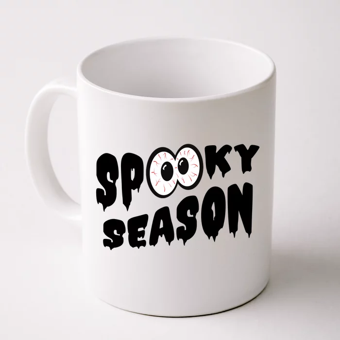 Spooky Season Crazy Eyes Halloween Front & Back Coffee Mug