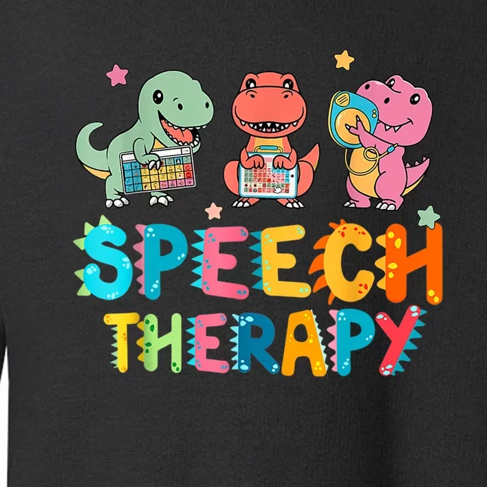 Speech Squad Cute Dinosaur Speech Therapy Speech Pathologist Toddler Sweatshirt