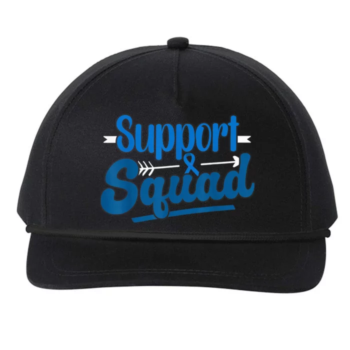 Support Squad Colon Cancer Awareness Snapback Five-Panel Rope Hat