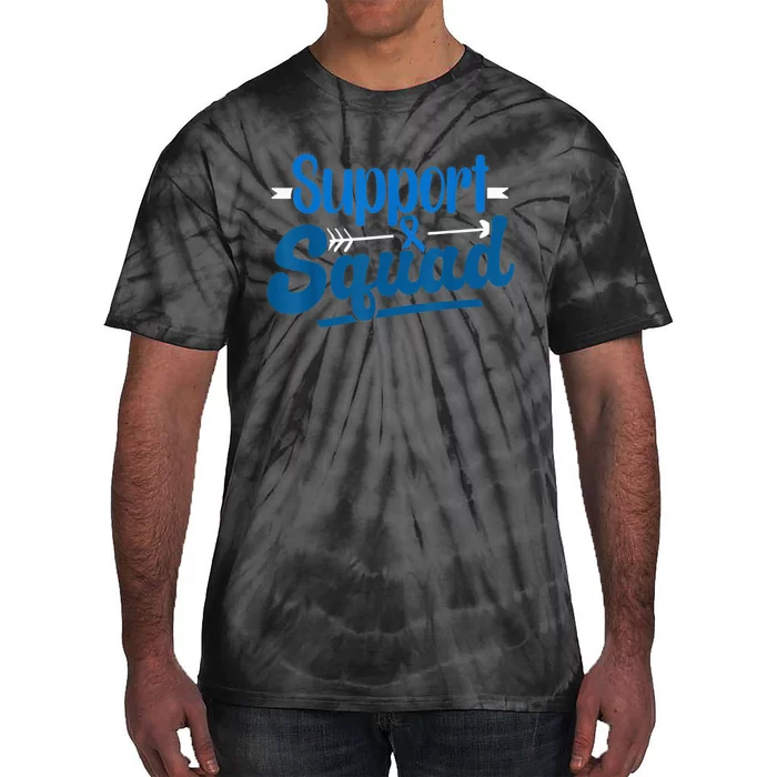 Support Squad Colon Cancer Awareness Tie-Dye T-Shirt