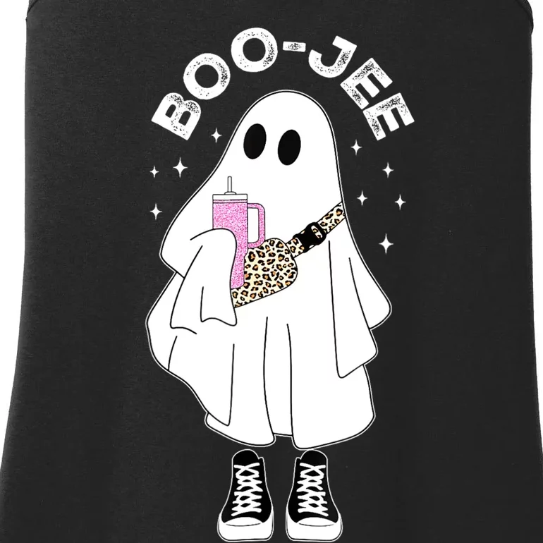 Spooky Season Cute Ghost Halloween Costume Boujee Boo Jee Ladies Essential Tank