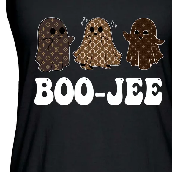 Spooky Season Cute Ghost Halloween Costume Boujee Boo Jee Ladies Essential Flowy Tank