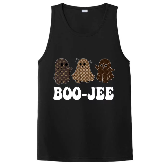 Spooky Season Cute Ghost Halloween Costume Boujee Boo Jee Performance Tank