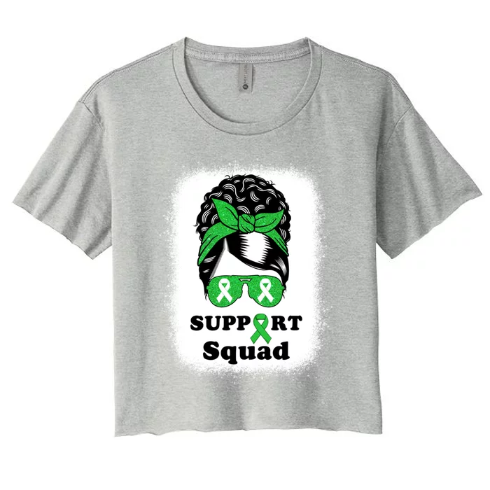 Support Squad Cerebral Palsy Awareness Afro Black Mom Meaningful Gift Women's Crop Top Tee