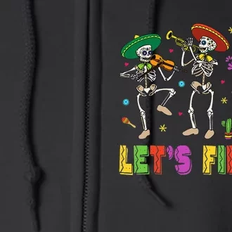 Sugar Skull Cinco De Mayo Skull Mexican Fiesta Full Zip Hoodie