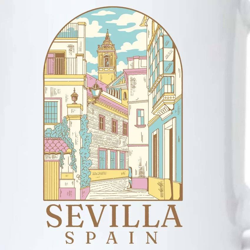 Sevilla Spain City Black Color Changing Mug