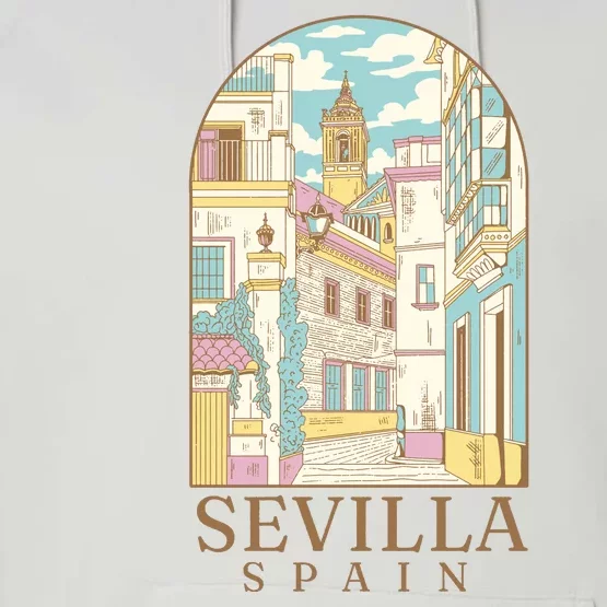 Sevilla Spain City Performance Fleece Hoodie