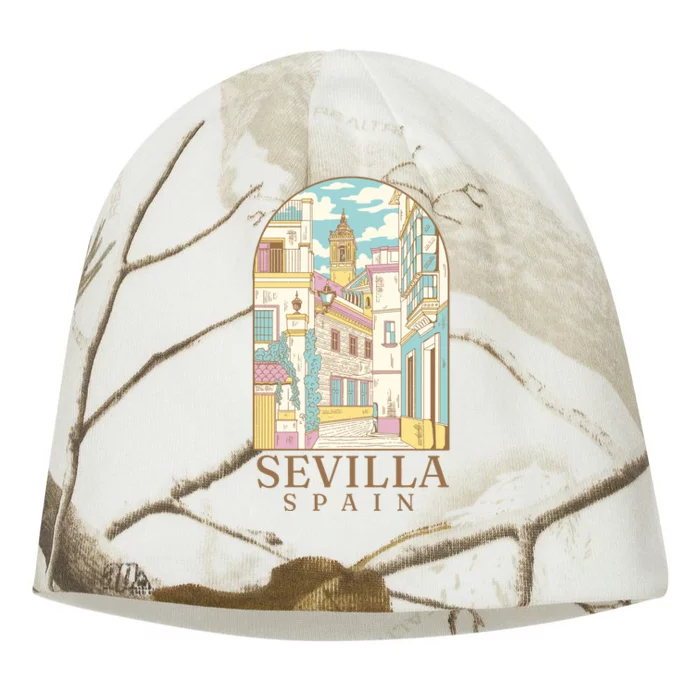 Sevilla Spain City Kati - Camo Knit Beanie