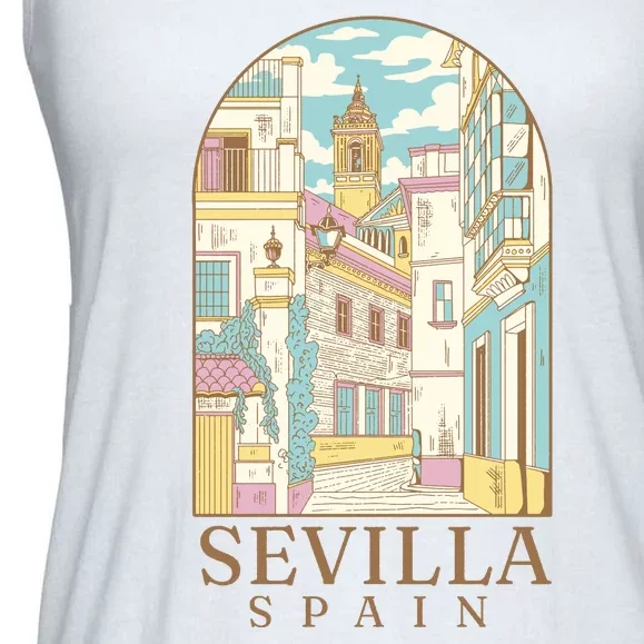 Sevilla Spain City Ladies Essential Flowy Tank