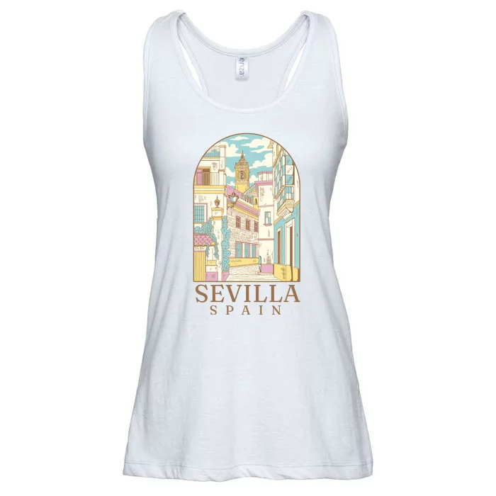 Sevilla Spain City Ladies Essential Flowy Tank