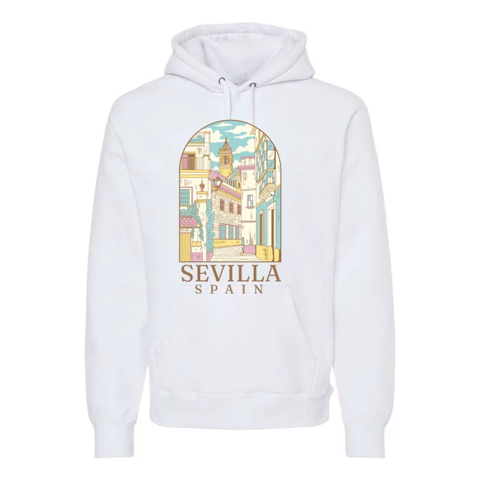 Sevilla Spain City Premium Hoodie