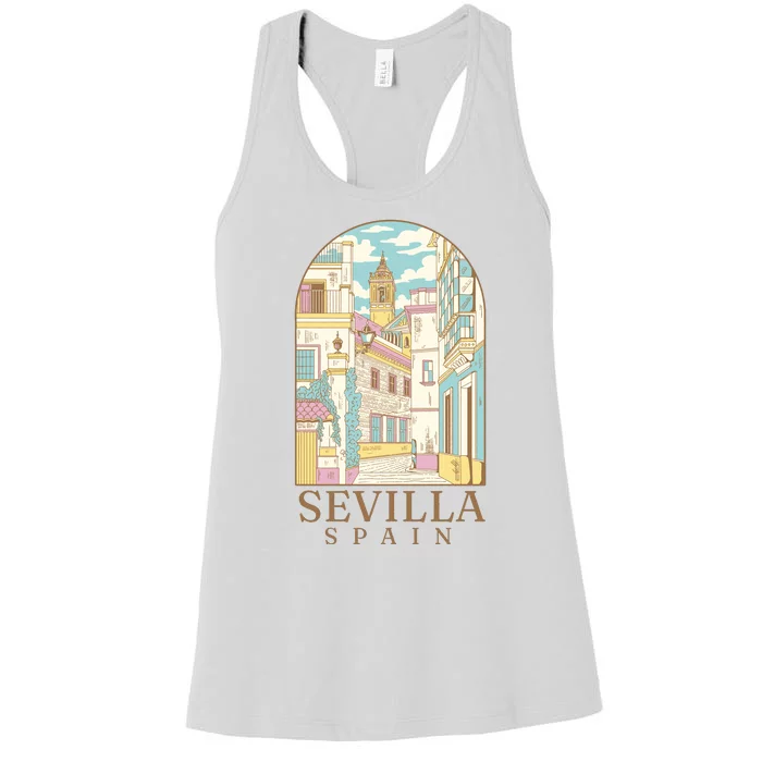 Sevilla Spain City Women's Racerback Tank