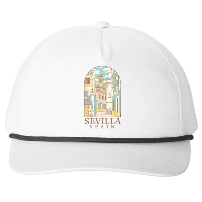 Sevilla Spain City Snapback Five-Panel Rope Hat