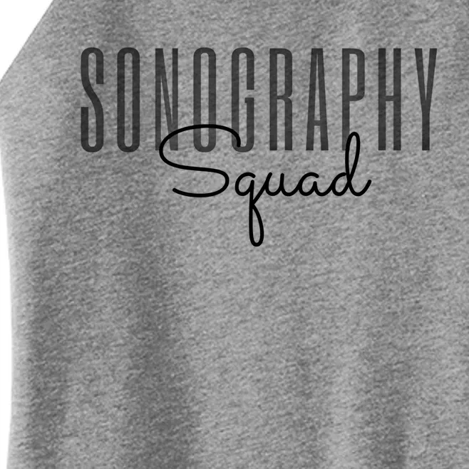 Sonography Squad Cardiac Sonographer Radiology Tech Vascular Gift Women’s Perfect Tri Rocker Tank