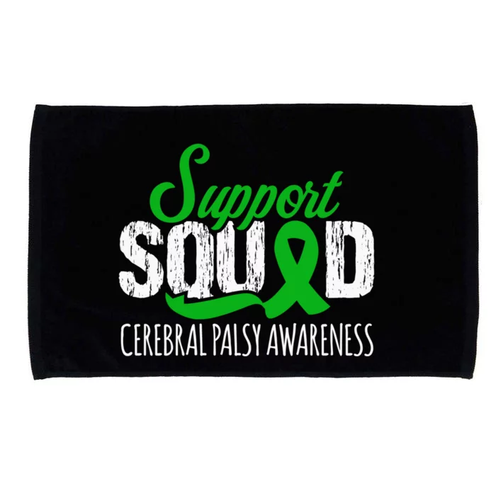 Support Squad Cerebral Palsy Awareness Green Ribbon Cute Gift Microfiber Hand Towel