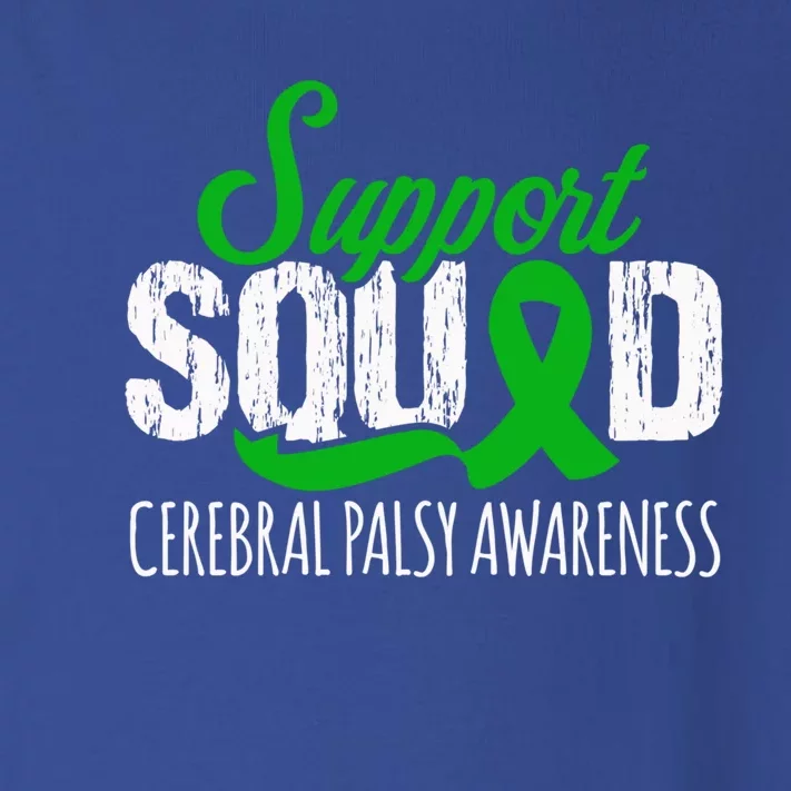 Support Squad Cerebral Palsy Awareness Green Ribbon Cute Gift Toddler Long Sleeve Shirt