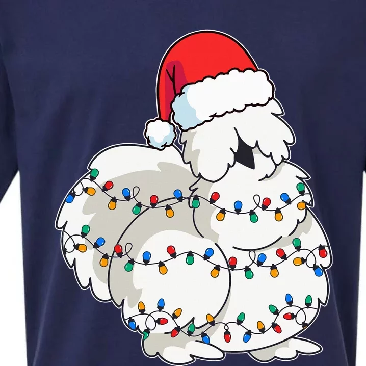 Silkie Silky Chicken Funny Christmas Sueded Cloud Jersey T-Shirt