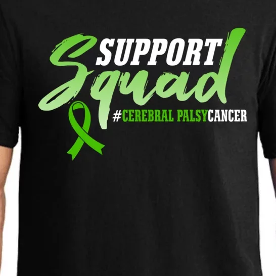 Support Squad Cerebral Palsy Cancer Survivors Ribbon Gift Pajama Set