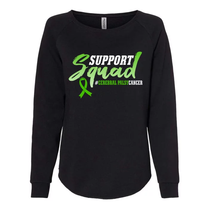 Support Squad Cerebral Palsy Cancer Survivors Ribbon Gift Womens California Wash Sweatshirt