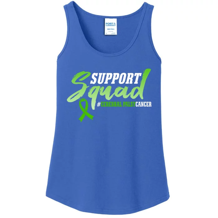 Support Squad Cerebral Palsy Cancer Survivors Ribbon Gift Ladies Essential Tank