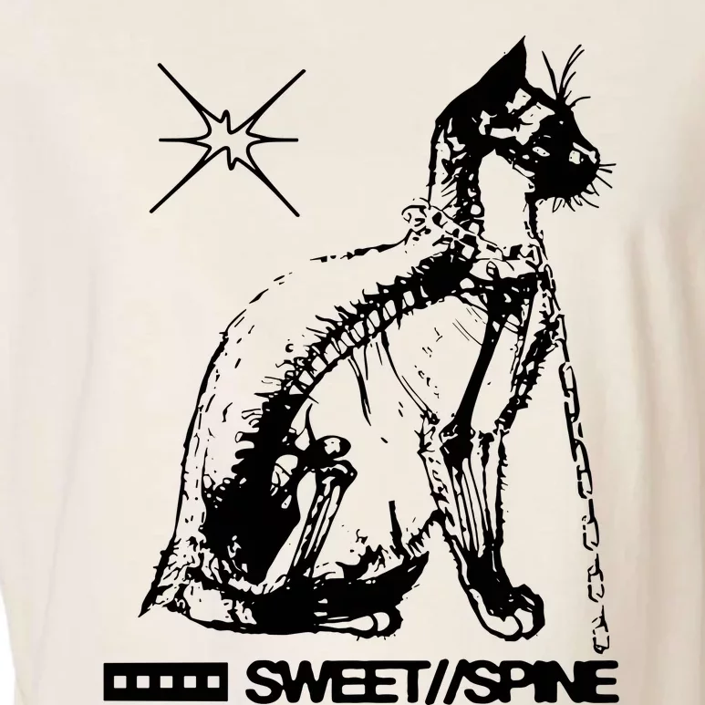 Sweet Spine Cat Garment-Dyed Women's Muscle Tee