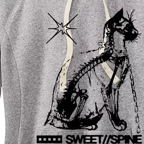 Sweet Spine Cat Women's Fleece Hoodie