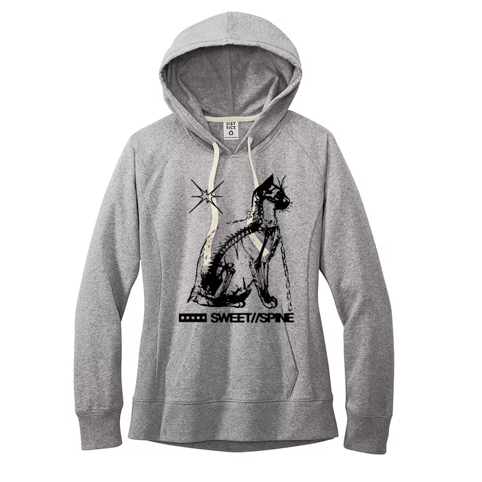 Sweet Spine Cat Women's Fleece Hoodie