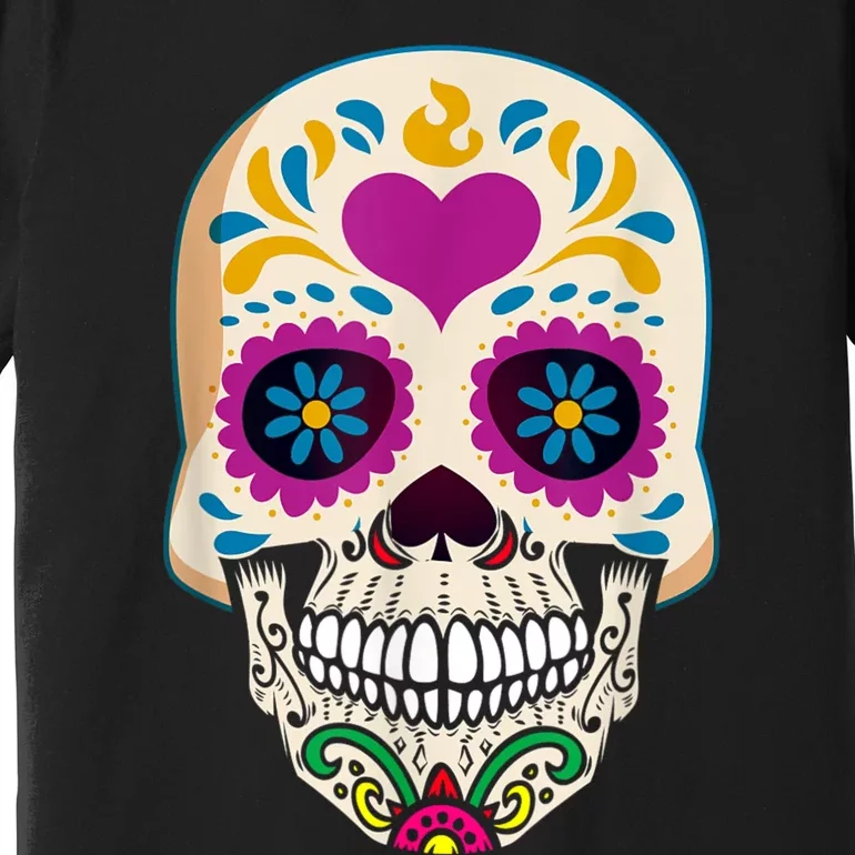 Sugar Skull Calavera Day Of The Dead Dia De Los Muertos Premium T-Shirt