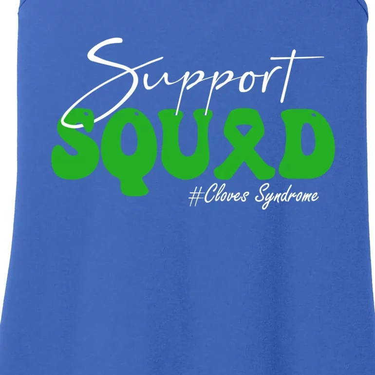 Support Squad Cloves Syndrome Awareness Gift Green Ribbon Cool Gift Ladies Essential Tank