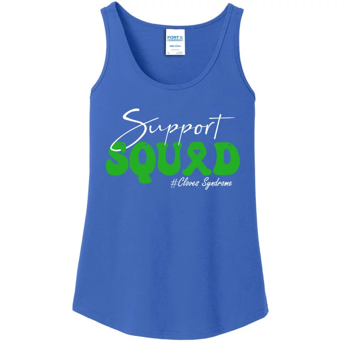 Support Squad Cloves Syndrome Awareness Gift Green Ribbon Cool Gift Ladies Essential Tank