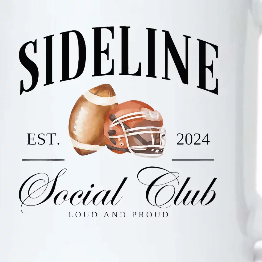 Sideline Social Club Loud And Proud Football Mom Black Color Changing Mug