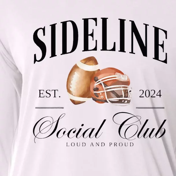 Sideline Social Club Loud And Proud Football Mom Cooling Performance Long Sleeve Crew