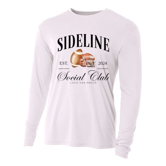 Sideline Social Club Loud And Proud Football Mom Cooling Performance Long Sleeve Crew