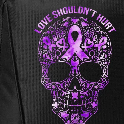 Sugar Skull Calavera Domestic Violence Awareness City Backpack