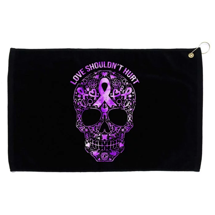 Sugar Skull Calavera Domestic Violence Awareness Grommeted Golf Towel