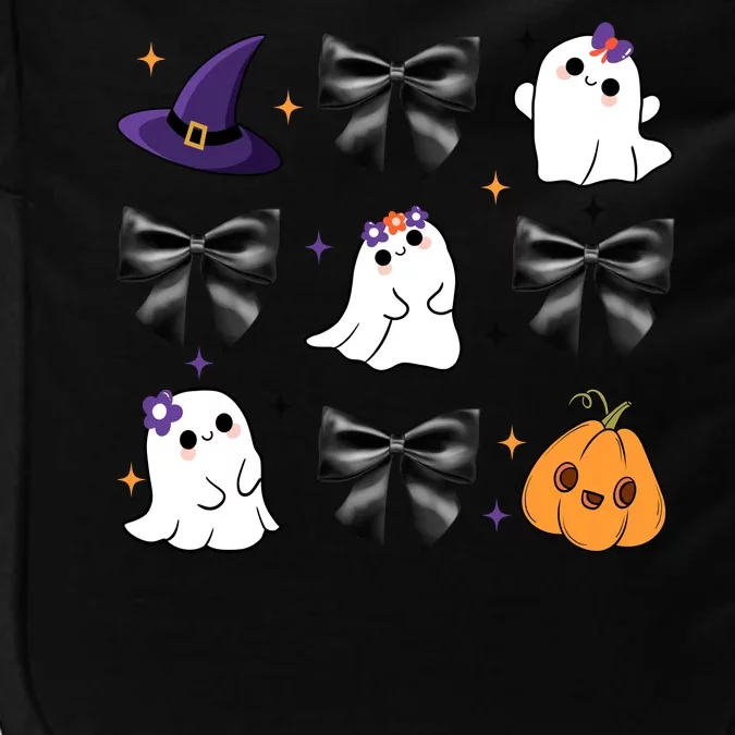 Spooky Season Cute Boo Ghost Coquette Halloween Impact Tech Backpack