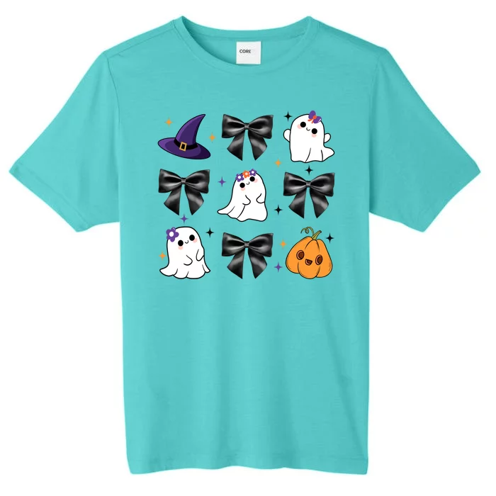 Spooky Season Cute Boo Ghost Coquette Halloween ChromaSoft Performance T-Shirt