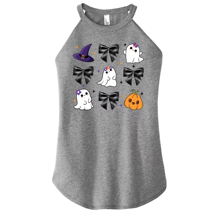 Spooky Season Cute Boo Ghost Coquette Halloween Women’s Perfect Tri Rocker Tank