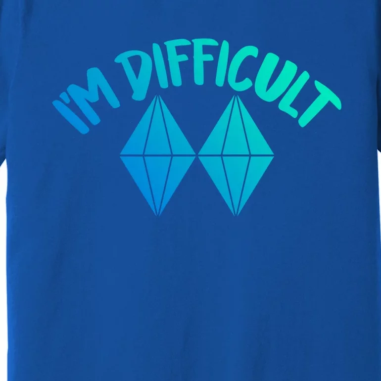 Skiing Snowboarding Difficult Gift Premium T-Shirt