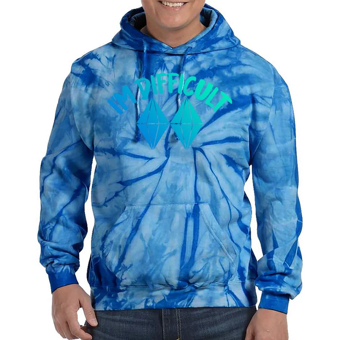 Skiing Snowboarding Difficult Gift Tie Dye Hoodie