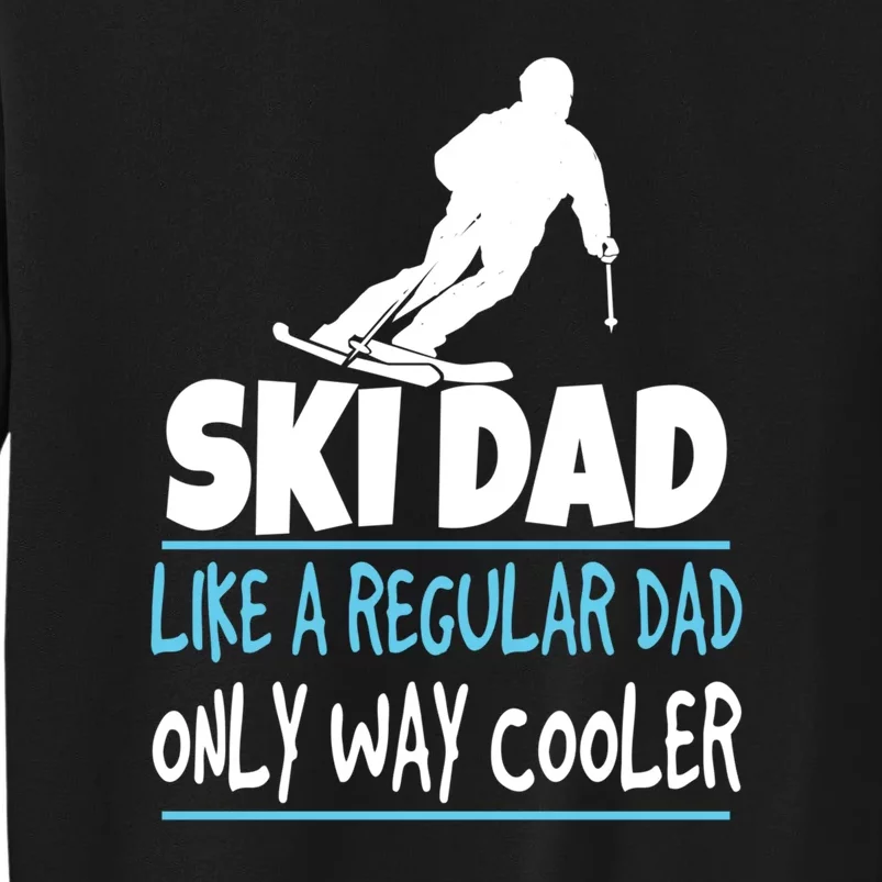 Sport Ski Dad Like A Regular Dad Only Way Cooler Gift Skier Lover Tall Sweatshirt